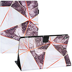 Coque Portefeuille Motif Fantaisie Livre Cuir Etui Clapet Y04B pour Apple iPad 10.2 (2021) Violet Clair