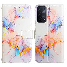 Coque Portefeuille Motif Fantaisie Livre Cuir Etui Clapet Y04B pour OnePlus Nord N200 5G Bleu