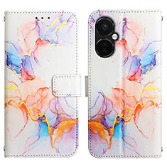 Coque Portefeuille Motif Fantaisie Livre Cuir Etui Clapet Y04B pour Oppo K11x 5G Bleu