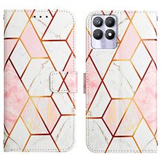 Coque Portefeuille Motif Fantaisie Livre Cuir Etui Clapet Y04B pour Realme 8i Blanc