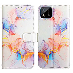 Coque Portefeuille Motif Fantaisie Livre Cuir Etui Clapet Y04B pour Realme C11 (2021) Bleu