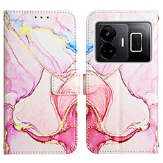 Coque Portefeuille Motif Fantaisie Livre Cuir Etui Clapet Y04B pour Realme GT Neo5 5G Rose