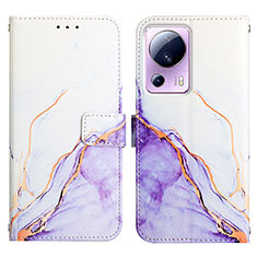 Coque Portefeuille Motif Fantaisie Livre Cuir Etui Clapet Y04B pour Xiaomi Civi 2 5G Violet