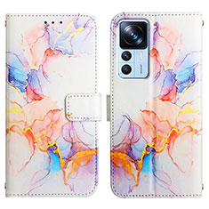 Coque Portefeuille Motif Fantaisie Livre Cuir Etui Clapet Y04B pour Xiaomi Mi 12T Pro 5G Bleu