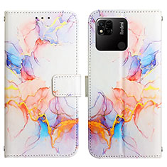 Coque Portefeuille Motif Fantaisie Livre Cuir Etui Clapet Y04B pour Xiaomi POCO C3 Bleu