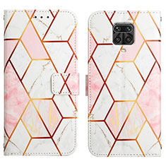 Coque Portefeuille Motif Fantaisie Livre Cuir Etui Clapet Y04B pour Xiaomi Poco M2 Pro Blanc