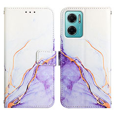 Coque Portefeuille Motif Fantaisie Livre Cuir Etui Clapet Y04B pour Xiaomi Redmi 11 Prime 5G Violet