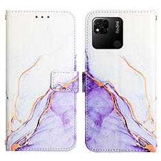 Coque Portefeuille Motif Fantaisie Livre Cuir Etui Clapet Y04B pour Xiaomi Redmi 9 India Violet