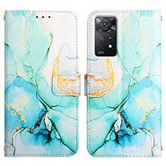 Coque Portefeuille Motif Fantaisie Livre Cuir Etui Clapet Y04B pour Xiaomi Redmi Note 11 Pro 4G Vert