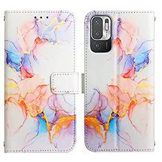 Coque Portefeuille Motif Fantaisie Livre Cuir Etui Clapet Y04B pour Xiaomi Redmi Note 11 SE 5G Bleu