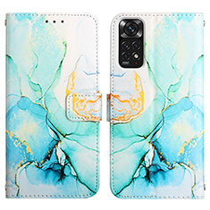 Coque Portefeuille Motif Fantaisie Livre Cuir Etui Clapet Y04B pour Xiaomi Redmi Note 11S 4G Vert