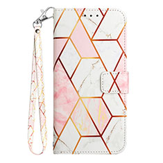 Coque Portefeuille Motif Fantaisie Livre Cuir Etui Clapet Y05B pour Samsung Galaxy A12 Blanc