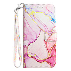 Coque Portefeuille Motif Fantaisie Livre Cuir Etui Clapet Y05B pour Samsung Galaxy F42 5G Rose