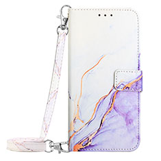 Coque Portefeuille Motif Fantaisie Livre Cuir Etui Clapet YB1 pour Motorola Moto G Stylus (2023) 4G Violet