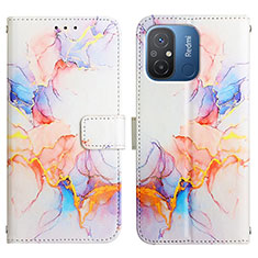 Coque Portefeuille Motif Fantaisie Livre Cuir Etui Clapet YB1 pour Xiaomi Redmi 11A 4G Bleu