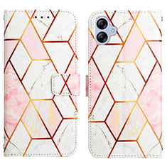 Coque Portefeuille Motif Fantaisie Livre Cuir Etui Clapet YB4 pour Samsung Galaxy F04 Blanc