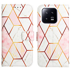 Coque Portefeuille Motif Fantaisie Livre Cuir Etui Clapet YB4 pour Xiaomi Mi 13 5G Blanc