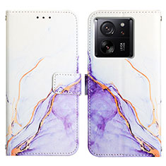 Coque Portefeuille Motif Fantaisie Livre Cuir Etui Clapet YB4 pour Xiaomi Mi 13T Pro 5G Violet