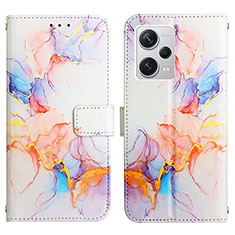 Coque Portefeuille Motif Fantaisie Livre Cuir Etui Clapet YB4 pour Xiaomi Redmi Note 12 Pro+ Plus 5G Bleu