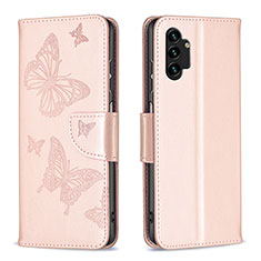 Coque Portefeuille Papillon Livre Cuir Etui Clapet B01F pour Samsung Galaxy A13 4G Violet Clair