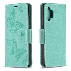 Coque Portefeuille Papillon Livre Cuir Etui Clapet B01F pour Samsung Galaxy A32 5G Vert