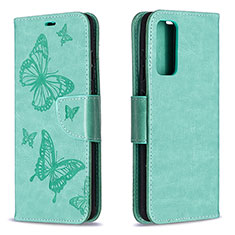 Coque Portefeuille Papillon Livre Cuir Etui Clapet B01F pour Samsung Galaxy S20 FE (2022) 5G Vert