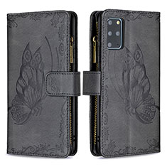 Coque Portefeuille Papillon Livre Cuir Etui Clapet B03F pour Samsung Galaxy S20 Plus 5G Noir