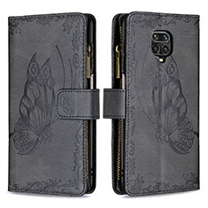 Coque Portefeuille Papillon Livre Cuir Etui Clapet B03F pour Xiaomi Poco M2 Pro Noir