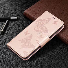 Coque Portefeuille Papillon Livre Cuir Etui Clapet B13F pour Samsung Galaxy S21 FE 5G Or