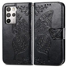 Coque Portefeuille Papillon Livre Cuir Etui Clapet pour HTC U23 Pro 5G Noir