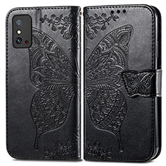 Coque Portefeuille Papillon Livre Cuir Etui Clapet pour Huawei Honor X10 Max 5G Noir