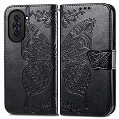 Coque Portefeuille Papillon Livre Cuir Etui Clapet pour Huawei Nova 10 Pro Noir