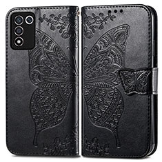 Coque Portefeuille Papillon Livre Cuir Etui Clapet pour Realme 9 SE 5G Noir