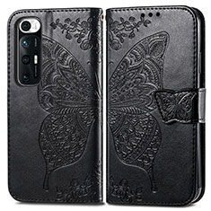 Coque Portefeuille Papillon Livre Cuir Etui Clapet pour Xiaomi Mi 10S 5G Noir