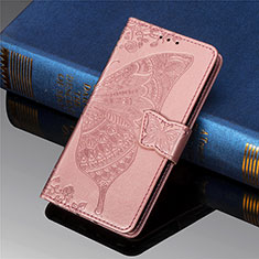 Coque Portefeuille Papillon Livre Cuir Etui Clapet pour Xiaomi Redmi 9 Prime India Rose