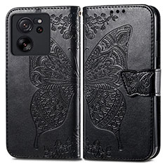 Coque Portefeuille Papillon Livre Cuir Etui Clapet pour Xiaomi Redmi K60 Ultra 5G Noir