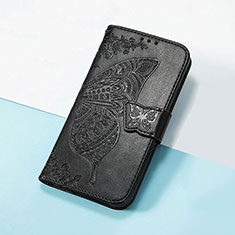 Coque Portefeuille Papillon Livre Cuir Etui Clapet S01D pour Huawei Honor 50 Pro 5G Noir