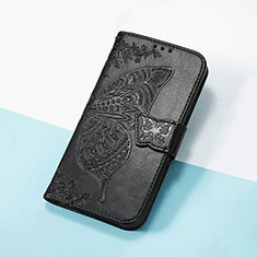 Coque Portefeuille Papillon Livre Cuir Etui Clapet S01D pour Huawei Nova Y91 Noir