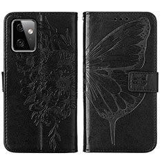 Coque Portefeuille Papillon Livre Cuir Etui Clapet Y01B pour Motorola Moto G Power 5G (2023) Noir