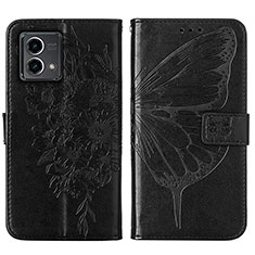 Coque Portefeuille Papillon Livre Cuir Etui Clapet Y01B pour Motorola Moto G Stylus (2023) 4G Noir