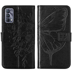 Coque Portefeuille Papillon Livre Cuir Etui Clapet Y01B pour Realme GT Master 5G Noir