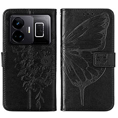 Coque Portefeuille Papillon Livre Cuir Etui Clapet Y01B pour Realme GT Neo5 5G Noir