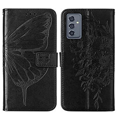 Coque Portefeuille Papillon Livre Cuir Etui Clapet Y01B pour Samsung Galaxy A15 5G Noir