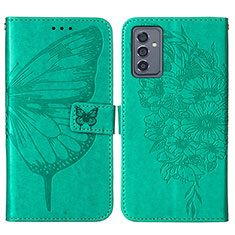 Coque Portefeuille Papillon Livre Cuir Etui Clapet Y01B pour Samsung Galaxy A15 5G Vert