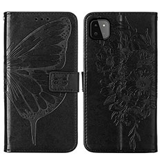 Coque Portefeuille Papillon Livre Cuir Etui Clapet Y01B pour Samsung Galaxy A22 5G Noir