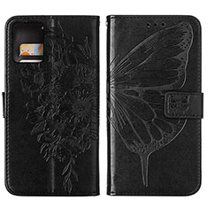 Coque Portefeuille Papillon Livre Cuir Etui Clapet YB1 pour Motorola Moto G 5G (2023) Noir