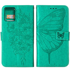 Coque Portefeuille Papillon Livre Cuir Etui Clapet YB1 pour Motorola Moto G 5G (2023) Vert