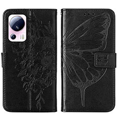 Coque Portefeuille Papillon Livre Cuir Etui Clapet YB1 pour Xiaomi Civi 2 5G Noir