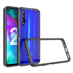 Coque Rebord Bumper Luxe Aluminum Metal Miroir 360 Degres Housse Etui Aimant K01 pour Huawei Honor 20S Noir