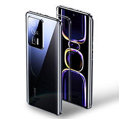 Coque Rebord Bumper Luxe Aluminum Metal Miroir 360 Degres Housse Etui Aimant K01 pour Xiaomi Poco F5 Pro 5G Noir